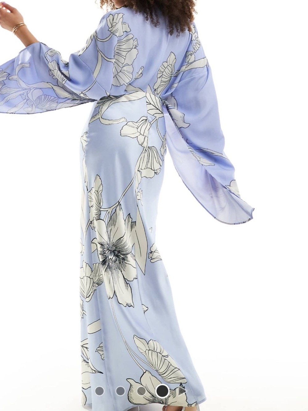 NWT ASOS DESIGN Chiffon Satin Maxi Dress size 6 - Picture 2 of 2